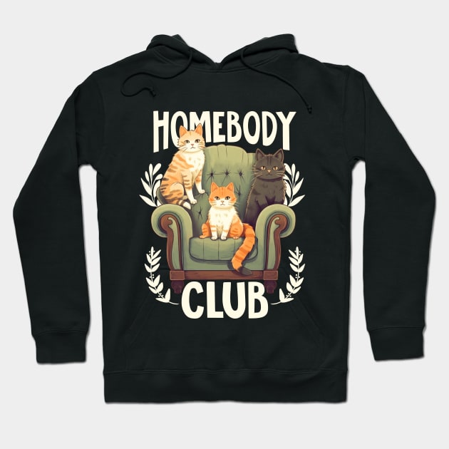 HOMEBODY CLUB CATS Hoodie by rraynerr
